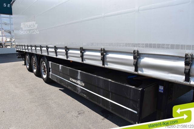 مقطورة نصفية مفتوحة مع قماش مشمع SCHWARZMÜLLER Palettenkasten Liftachse Hubdach SAF Achsen TÜV