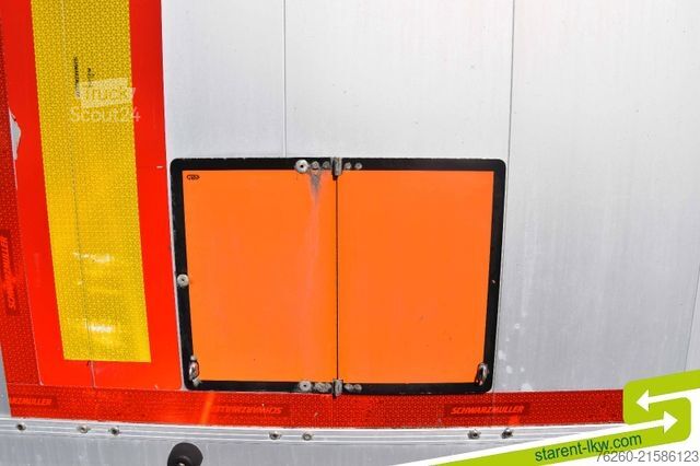 مقطورة نصفية مفتوحة مع قماش مشمع SCHWARZMÜLLER Palettenkasten Liftachse Hubdach SAF Achsen TÜV