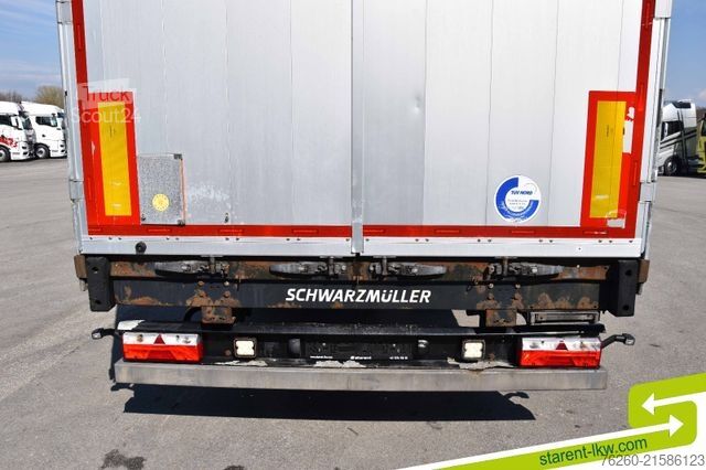 مقطورة نصفية مفتوحة مع قماش مشمع SCHWARZMÜLLER Palettenkasten Liftachse Hubdach SAF Achsen TÜV