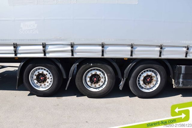 مقطورة نصفية مفتوحة مع قماش مشمع SCHWARZMÜLLER Palettenkasten Liftachse Hubdach SAF Achsen TÜV