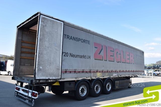 مقطورة نصفية مفتوحة مع قماش مشمع SCHWARZMÜLLER Bordwand Coils Mulde Palka TÜV 03/2027