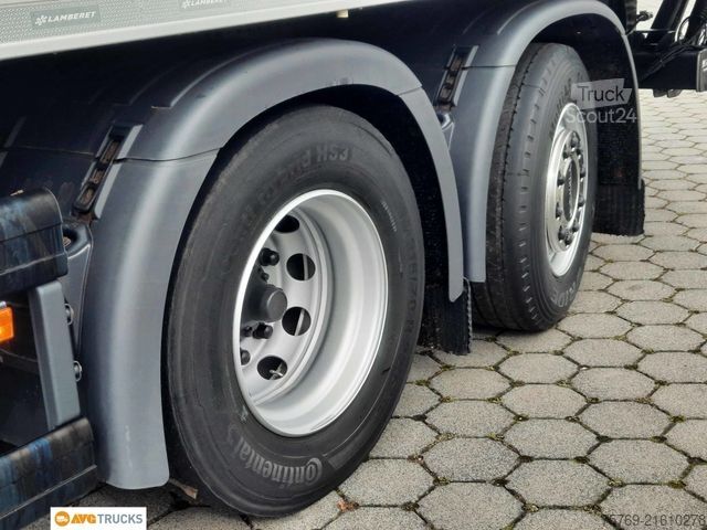 Refrigerated truck SCANIA P 360 6X2*4 Tiefkühlkoffer 9,15 LBW Lenkachse