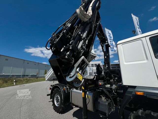 Кран, монтиран на камион MAN L90 18.284 4x4 LOF Kipper/Kran/47 tkm/HA gelenkt