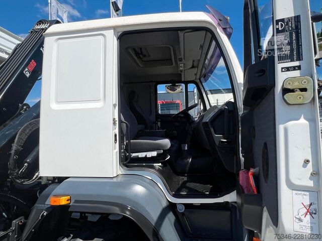 Trostrani kiperski kamion MAN L90 18.284 4x4 LOF Kipper/Kran/47 tkm/HA gelenkt