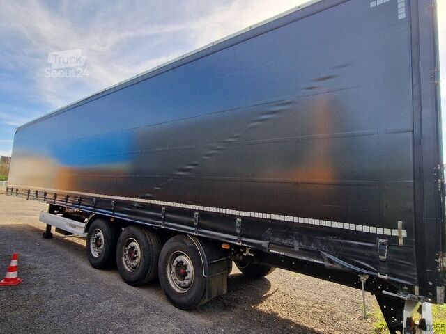 Otvorena poluprikolica sa ceradom WIELTON Curtainsider NS-3 K schwarz, Edscha, Liftachse