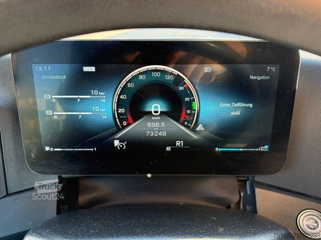 Box truck MERCEDES-BENZ ACTROS 1830 L Koffer 7 m LBW 2 T*LASI VDI*73 tkm