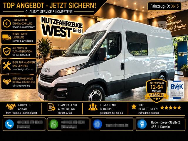 Aukštas mikroautobusas IVECO Daily 3,0 D*Hoch+Lang*Mixto*5-Sitzer*Garantie*