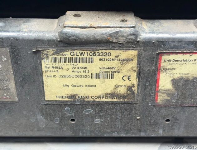 Semi-remorque frigorifique SCHMITZ CARGOBULL SCB*S3B THERMO KING SLXe300 LIFT AXLE 1340x250x2