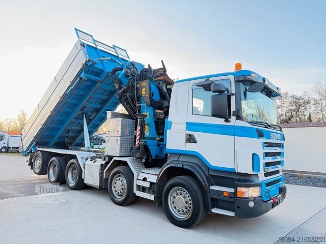Teherautóra szerelt daru SCANIA R470 10x4 KRAN 31m FUNK+Jib+Seilwinde 5./6.