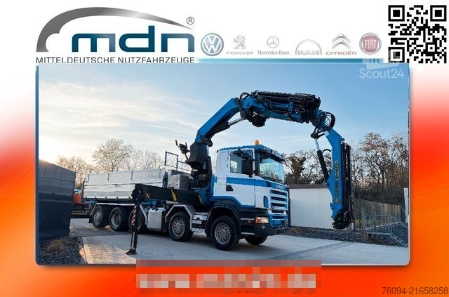 Ανατρεπόμενο φορτηγό SCANIA R470 10x4 KRAN 31m FUNK+Jib+Seilwinde 5./6.