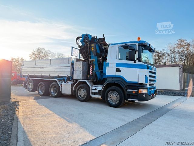 Ανατρεπόμενο φορτηγό SCANIA R470 10x4 KRAN 31m FUNK+Jib+Seilwinde 5./6.