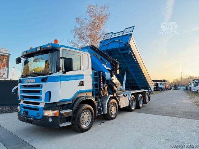 Ανατρεπόμενο φορτηγό SCANIA R470 10x4 KRAN 31m FUNK+Jib+Seilwinde 5./6.