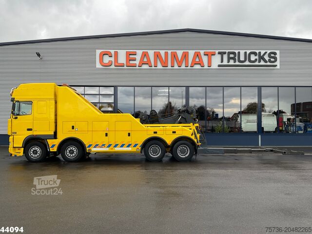 Bergingsvoertuig DAF FAD XF 430 8x4 Manual Steel JIGE Recovery truck