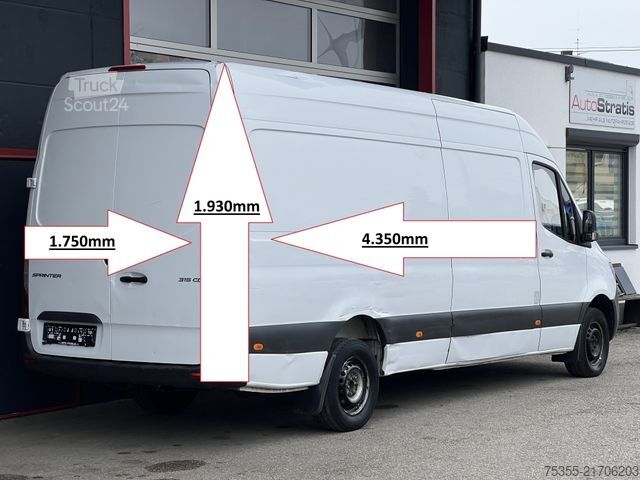 Kastenwagen hoch MERCEDES-BENZ Sprinter 315 CDI L4 Klima MAXI Tempomat 3-Sitz