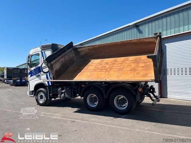 Τρίπλευρο ανατρεπόμενο φορτηγό VOLVO FH 500 6x4 Dautel Kipper*Bordmatik*Rollverdeck