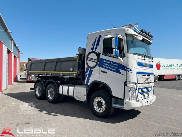 Τρίπλευρο ανατρεπόμενο φορτηγό VOLVO FH 500 6x4 Dautel Kipper*Bordmatik*Rollverdeck