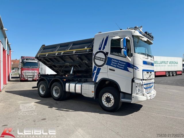 Τρίπλευρο ανατρεπόμενο φορτηγό VOLVO FH 500 6x4 Dautel Kipper*Bordmatik*Rollverdeck