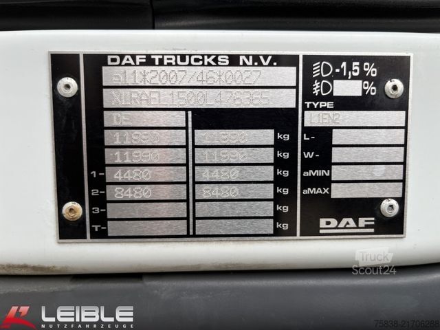 LKW mit Kofferaufbau DAF 12t LF 210 - 3 Sitzer -BÄR-LBW*Kamera*Navi*Klima