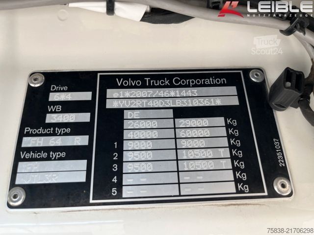 Ανατρεπόμενο φορτηγό VOLVO FH 500 6x4 *Dautel*Bordmatik*Rollverdeck