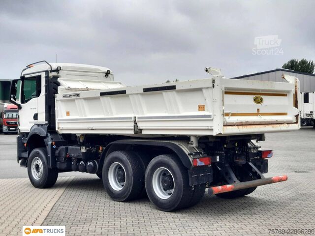 Tre-sidet tipbil MAN 33.510 TGS 6X4 Meiller Bordmatik Retarder