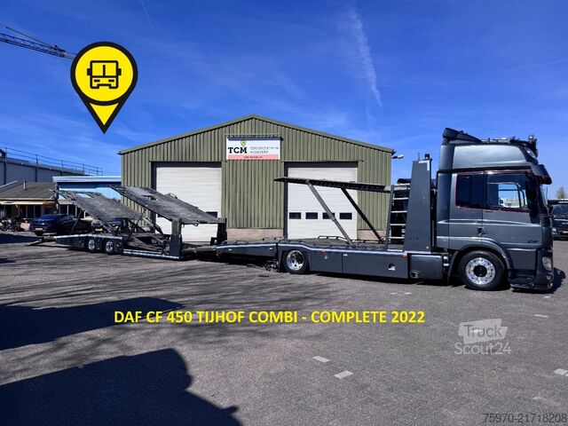 Biltransport skåpbil DAF CF 450 4X2 TIJHOF COMBI 2022  LIER