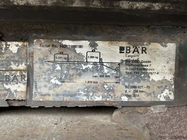 Valise Krone Dry Liner / Box / Loadlift 2000 kg / APK TUV 04-26