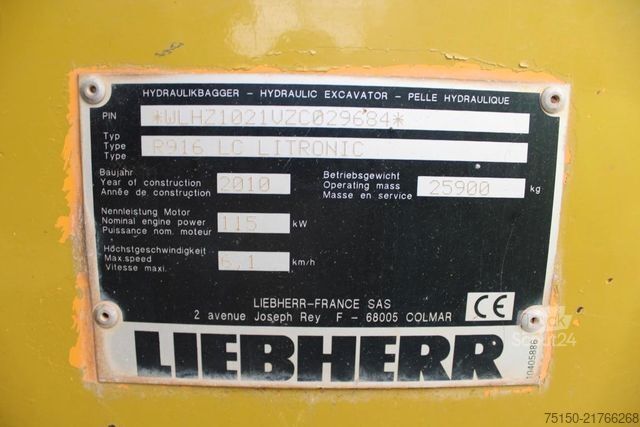 Lánctalpas kotrógép LIEBHERR R916 LC VERSTELLAUSLEGER Nr.: 684