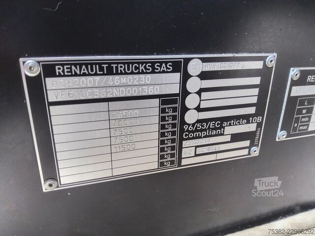 Standartinis-SZM Renault T HIGH 480 6x2 - 70 TON PUSHER - EURO 6 - VF610...