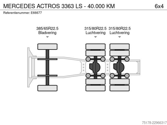  Mercedes-Benz ACTROS 3363 LS - 40.000 KM