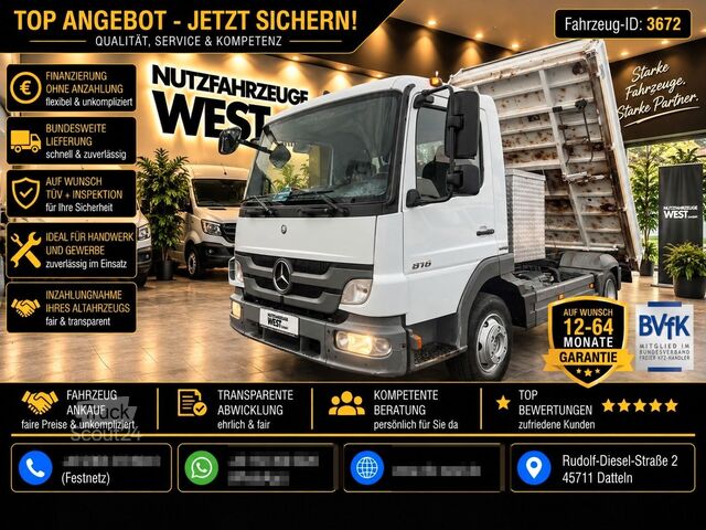 Trosmerni prekucnik MERCEDES-BENZ Atego 816 Meiller 3-Seiten Kipper *AHK*