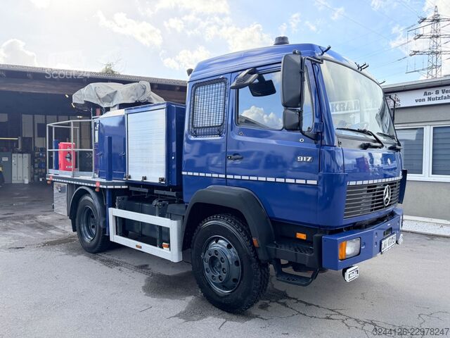Tovornjaška dvižna delovna ploščad MERCEDES-BENZ 917 AF ALLRAD/4X4/Lichtmastwagen/Schlafkabine/