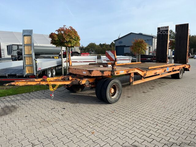 Tieflader Anhänger MÜLLER-MITTELTAL T2 2-Achs Tieflader Federrampen