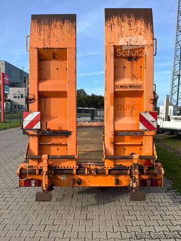 Tieflader Anhänger MÜLLER-MITTELTAL T2 2-Achs Tieflader Federrampen