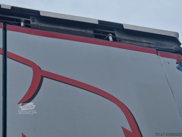 Semi-remorque bâchée KRONE 3-Achs Megaliner Hubdach LASI Edscha