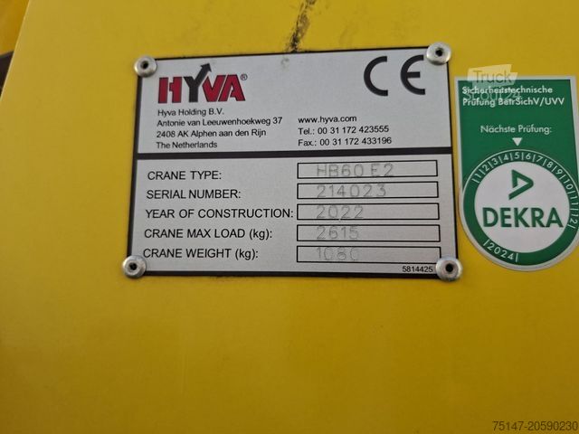 Trijų pusių savivartis furgonas FUSO Canter 7C18 Meiller Kipper + Kran mit Greifer