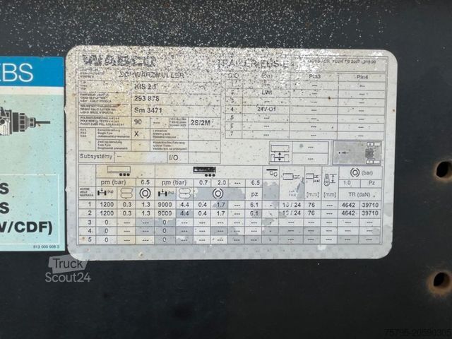 Semi-remorque benne SCHWARZMÜLLER K-Serie K202 Kippauflieger Halfep. ca. 24m³