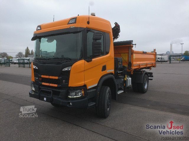 Dreiseitenkipper LKW Scania P 450 B4x4HZ ALLRAD HIAB X-HIDUO 108 E-3U