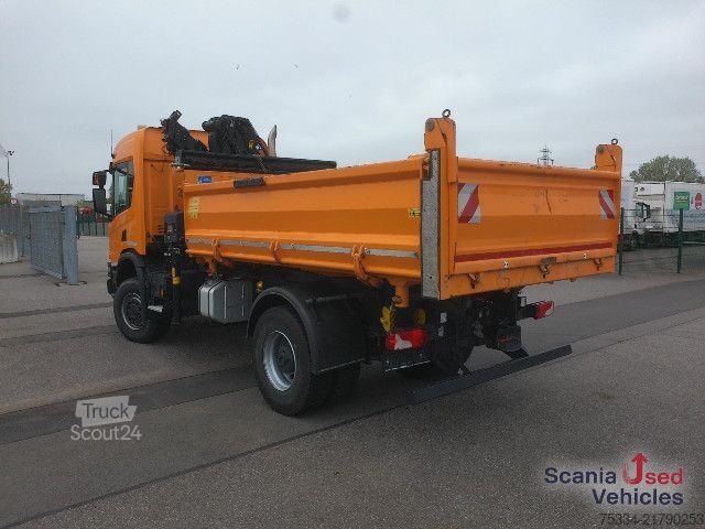 Dreiseitenkipper LKW Scania P 450 B4x4HZ ALLRAD HIAB X-HIDUO 108 E-3U