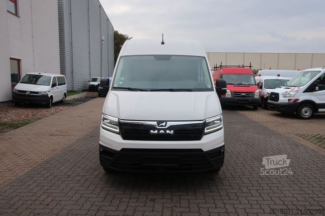 Šaldytuvo kėbulo furgonas MAN TGE 3.180 1.Hand / Kühlkastenwagen Maxi / FN:166