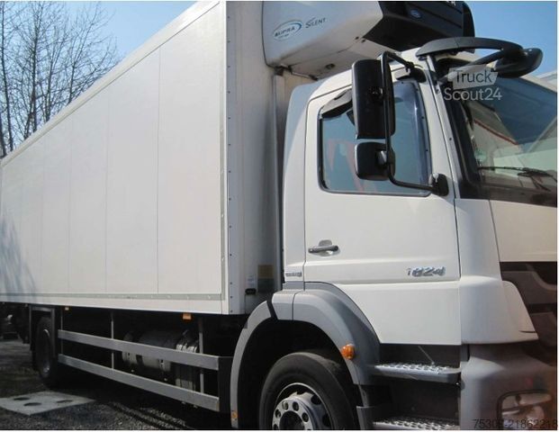 Camion refrigerato MERCEDES-BENZ Axor 1824 Koffer 7,90 m LBW Klima 4 x vorhanden