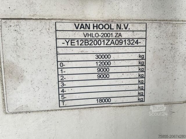 Bavul Van Hool 2B2001 Closed Box / 2 Axle / SAF Axles / NL Tra...