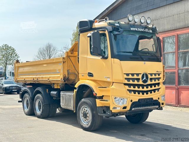 شاحنة قلابة ثلاثية الجوانب MERCEDES-BENZ Arocs 3345 6x6 Meiller DSK Bordmatik AHK