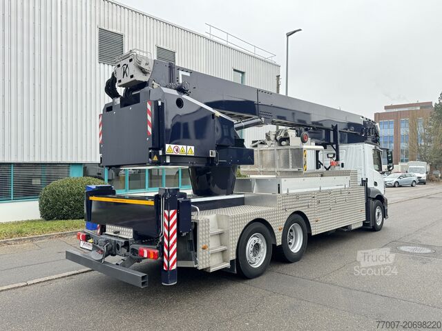 Camión con grúa KLASS 1100 RHX + plataforma Mercedes-Benz Actros 2540 Kran Klaas K1100 RHX 60m+Büh