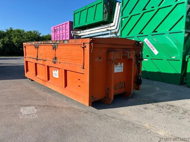 Roll-off container CONTAINER SCARRABILE USATO CON COPERCHIO