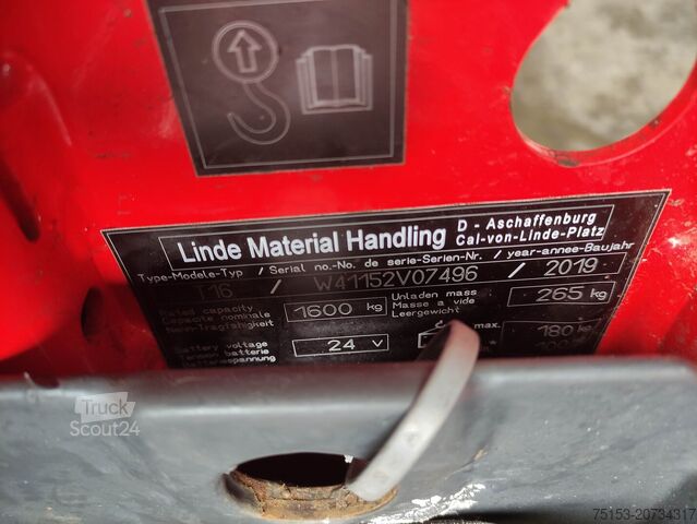 Elektrische Niederhubwagen Linde T16