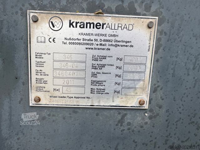 Riteņu iekrāvējs KRAMER Radlader 850 / 4x4 Klappschaufel+Gabel *TOP*