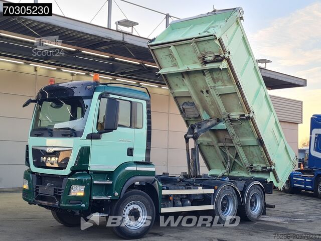 Kipper MAN TGS 26.480 6X6 13 m³ 2-way tipper Tarpaulin 6x6...