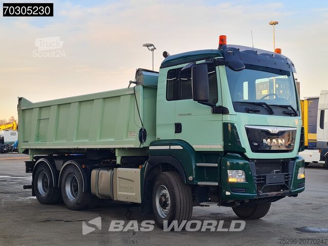 Kipper MAN TGS 26.480 6X6 13 m³ 2-way tipper Tarpaulin 6x6...