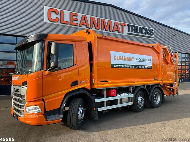 مركبة جمع النفايات DAF FAG XD 340 Euro 6 Geesink 20m³ Welvaarts weighi...