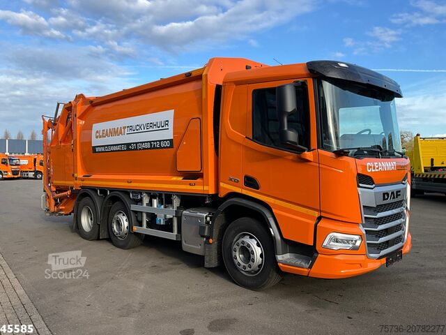 مركبة جمع النفايات DAF FAG XD 340 Euro 6 Geesink 20m³ Welvaarts weighi...